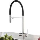 Torneira Flexível Misturador Monocomando para Cozinha Bancada Gourmet Inox Preta