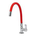 Torneira Gourmet Bancada Tubo Silicone Flexível Vermelho 1/4 - BR