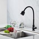 Torneira Gourmet Chuveirinho Corpo Flexível Bancada Pia Industrial Moderna Preta Metal Elegante - Franci