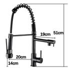 Torneira Gourmet Cozinha Monocomando Duo 50 Cm Premium Preto