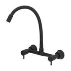 Torneira Misturador Cozinha Gourmet Parede All Black 1/4V