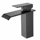 Torneira Misturador Monocomando Banheiro Baixa Cascata Preto Fosco - DECKCASA