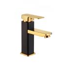Torneira Monocomando Preto Dourado Luxo