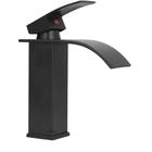 Torneira para Banheiro Cascata Misturador Monocomando Baixa Preto Fosco