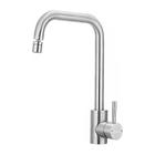 Torneira Para Cozinha De Mesa Monocomando Quente Frio Bica Móvel 1/4 De Volta Aço Inox Cromada Elegance Beltempo