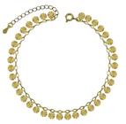 Tornozeleira Diamantada Ouro 18K - Dourado - Feminino - 21cm