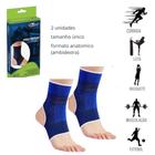 Tornozeleira Elástica Unissex Tensor com 2 unidades