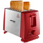 Torradeira Inox Red Fast Vermelha 600W 127V 6 Níveis de tostage, Desliga automaticamente Lenoxx - PTR203