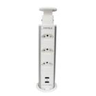 Torre de 3 Tomadas Branco com 2 USB 20A Bivolt - Power Plug 822.91.141 Hafele