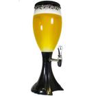 Torre de Chopp 2,5 Litros com Iluminação de Led Colorido Preta GT14040-B - Lorben