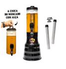 Torre De Chopp Chopeira 2 Litros Giratória 2 Barra Gelante Com Alça 2L Duff