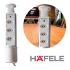 Torre De Tomada Hafele Retrátil De Embutir Multiplug Branca