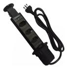 Torre De Tomada Multiplug Com 3 Tomadas Preto Renna
