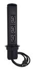 Torre De Tomada Qtmov Multiplug Mini Toten C/ 03 10a Preta