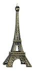 Torre Eifel Pariz Decorativa Grande 6cm Metal Bronze