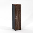 Torre Nicho de Madeira com Porta P25 Pandin Walnut e Grafito 1.60 M