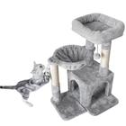 Torre pequena para gatos Cat Tree Pesofer com arranhador e rede