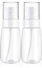 TOSERSPBE Spray Water Bottle Hair Mister, Pulverizadores Fine Mist Stylist 360 Vazio Pequeno Misting Spritzer, Atomizador de Perfume com Bomba Clear Containers (2PCS/2oz)