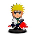 Totem Médio Boneco Naruto Minato Uzumaki 14cm + Base