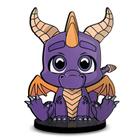 Totem Médio Boneco Spyro Sad 14cm + Base