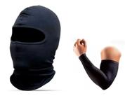 Touca Capuz Balaclava Toca Ninja + Manguito Proteção Frio - Dvsc