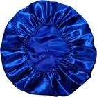 Touca de Cetim Camada Simples Antifrizz Azul Royal