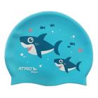 Touca de Esportes Aquáticos Azul Infantil Silicone Macio Átrio Acqua ES372