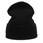 Touca De Frio Para Inverno Gorro De Lã Masculina Feminina Unissex Lisa Preta Confortável Quentinho Aquece Intenso