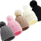 Touca De Lã Gorro Adulto Inverno Frio Com Pompom Forrada