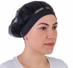 Touca de Organza com Ribana Preta Prevemax