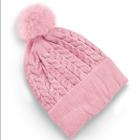 Touca Feminina Para Adulto Gorro De Lã De Pelinho Forrada Com Pompom Antialergica Moda Frio Inverno Linda Confortavel