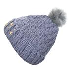 Touca Gorro Adulto Cinza Pompom Tamanho Único