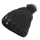 Touca Gorro Adulto Preta Pompom Tamanho Único