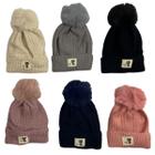 Touca Gorro De Pompom Infantil Criança Frio Gatinho