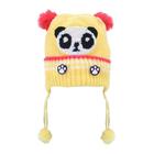 Touca Gorro Infantil Amarela Panda Tamanho Único