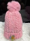 Touca Gorro Infantil de Frio inverno Forrada Pompom menino menina(6mese-8anos)