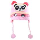 Touca Gorro Infantil Rosa Panda Tamanho Único