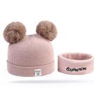 Touca Gorro Inverno Para Crianças Com Cachecol