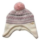 Touca Gorro lã infantil fem Everly Off Rosa Pompom