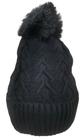 Touca Inverno Feminina Forrada lisa Grosso Pompom para Frio