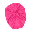 Touca Turbante Para Bebe Com Laço Cor Rosa Pink