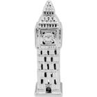 TOURISM ADORNO 36x11x11cm CERÂMICA PRATA BIG BEN - NH