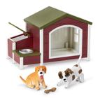 Toy Dog House Playset Terra by Battat com 5 estatuetas de cachorro