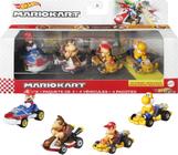 Toy Hot Wheels HW Mario Kart DIE-CAST, pacote com 4 1 para crianças