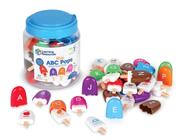 Toy Learning Resources Mini ABC Pops 52 peças para crianças a partir de 3 anos