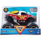 Toy Monster Truck Monster Jam Mulher Maravilha em escala 1:24