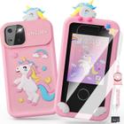 Toy Phone Luyiilo Kids Smart Unicorn com câmera de 10 MP para 16 jogos