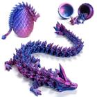 Toy Zobetro Easter Basket Stuffers impressos em 3D, ovo de dragão, roxo