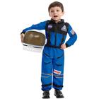 Traje de astronauta Spooktacular Creations Kids com capacete azul