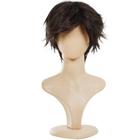 Traje de cosplay Wig Ecvtop Death Note para homens marrom escuro